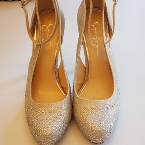 Jessica Simpson Bling Pumps Sz 10